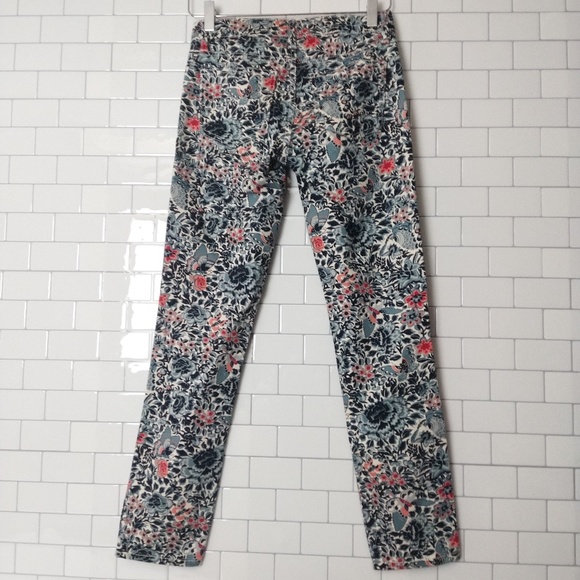 Tory burch‎ floral butterfly jeans Capri size 24, us 4 - Picture 7 of 7